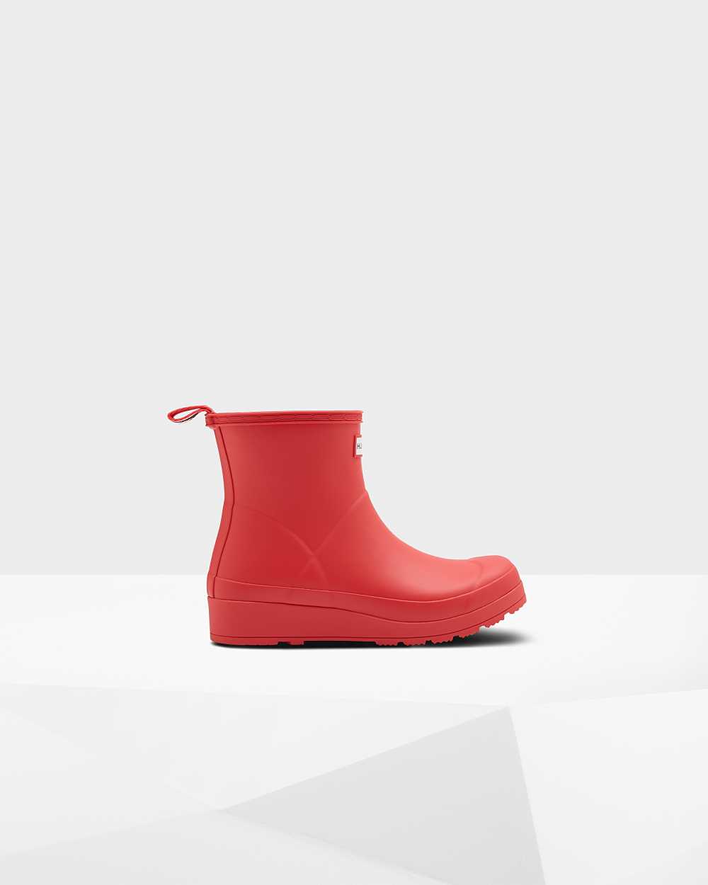 Botas De Agua Mujer - Hunter Original Play Short Mid-Calf Rojas - CUHEKA-350 - Rojas